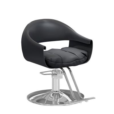 China Good price modern round back large barber chairs barber chair black design for sale for sale