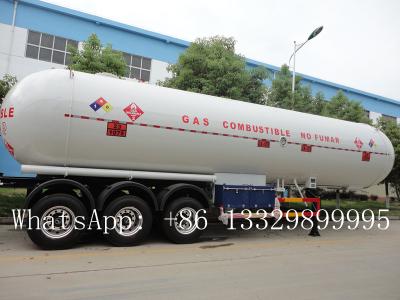 China ASME standard road transported lpg gas tank trailer for sale, hot sale CLW brand 54m3 bulk propane gas tank trailer for sale