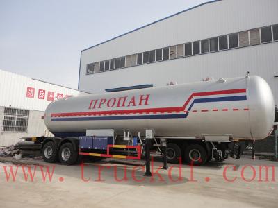 China ASME 2 axle LPG tank trailer 40500L for sale, factory direct sale 2 axles BPW propane gas tank semitrailer for sale for sale