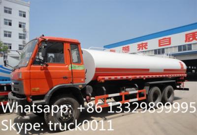 China hot sale dongfeng 6*4 Euro 3 210hp diesel 18cbm-22cbm water truck, factory sale best price dongfeng 22m3 cistern truck for sale