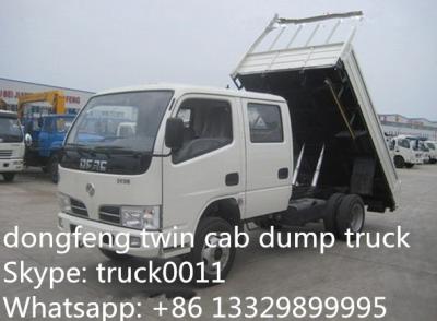 China best price Dongfeng Twin cab RHD mini 3ton dump truck for sale, factory direct sale CLW Brand RHD 4*2 3tons-5tons tipper for sale