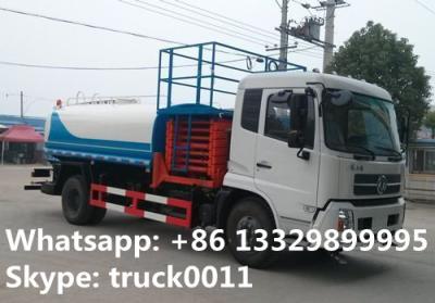 China Dongfeng Tianjin Water tank with hydraulic aerial working platform, high altitude operation truck with water tank for sale