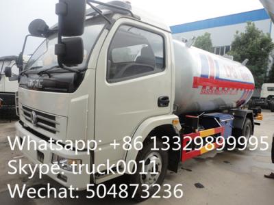 China hot sale lpg gas cooking propane delivery truck, dongfeng brand 4*2 LHD/RHD 5500L lpg gas transported tank truck for sale