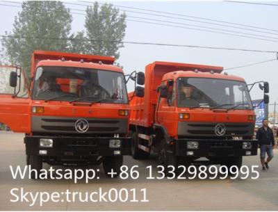 China Euro 3 dongfeng 210hp dump tipper truck for sale, factory sale best price Cummins 210hp engine dump tipper truck for sale