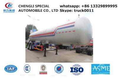 China CLW brand double BPW axles 40.5cubic road transported lpg gas tank for sale, 17tons lpg gas tank trailer for sale for sale