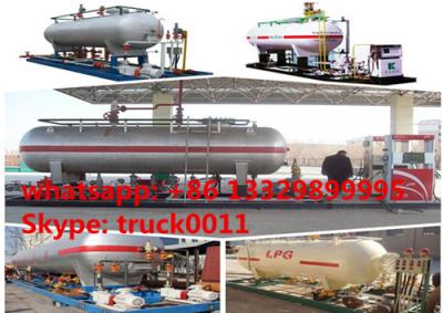 China 60 cubic meters mobile skid lpg gas filling plant for sale, factory direct sale best price 60m3 skid lpg gas station for sale