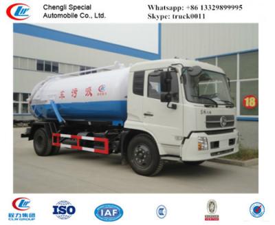 China factory sale best price dongfeng tianjin 190hp vacuum sewage suction truck, hot sale dongfeng brand sludge tank truck for sale