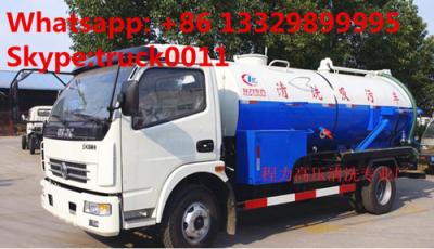 China HOT SALE! best price DONGFENG 4*2 Cleaning Suction Sewage truck 6m3, dongfeng high pressure jetting sewer truck for sale for sale