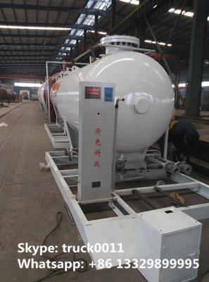 China 8,000Liters mobile skide mounted lpg gas propane filling station for gas cylinder for sale, skid lpg gas plant for sale for sale