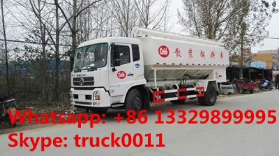 China good price 10tons hydraulic system bulk feed delivery truck for sale, 20cbm poultry feed body mounted on truck for sale for sale