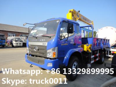 China new best seller forland 4*2 6.3tons truck with crane for sale, hot sale! factory sale forland truck mounted crane for sale