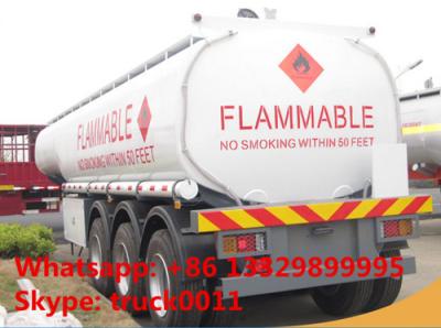 China Kenya oil gasoline diesel petrol 35000L~60000Liters tanker truck trailer 3 axles 35000L fuel tanker trailer for sale for sale