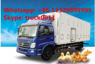 China CLW brand baby chick transported truck for sale, hot sale LHD/RHD CLW brand day old chick/duck/goose transported truck for sale