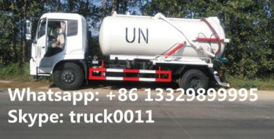 China dongfeng tianjin 10,000L vacuum sewage suction truck for UN, hot sale dongfeng brand LHD 4*2 sewage suction truck with for sale