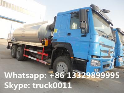 China Good price factory direct sale 10 to 15 cbm HOWO 6*4 asphalst spraying truck, bitumen distributing truck for sale for sale