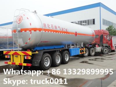 China Customized cheap price 56,000L 14560 gallon 23ton bulk lpg gas trailer for sale, bulk propane gas trailer  for sale for sale