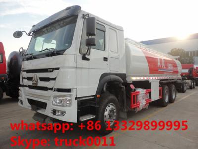 China SINO TRUK HOWO 25,000L oil tank truck for sale, cheapest price 25m3 336hp diesel dispensing truck for sale for sale