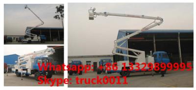 China dongfeng RHD Truck Mounted Aerial Working Platform High Altitude Working Truck, dongfeng 18m-22m hydraulic bucket truck for sale