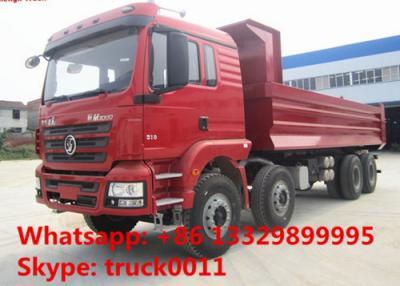 China Hot sale Shacman brand 8*4 40tons dump tipper truck, best price Shacman Brand heavy duty 40tons dump tipper truck for sale