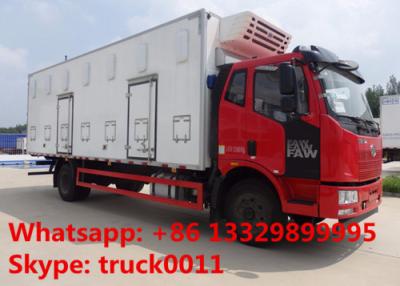 China FAW brand 40,000 day old chick transported truck for sale, factory sale best price FAW 4*2 LHD baby chick van truck for sale