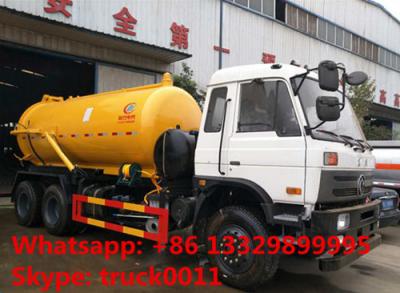 China high quality best price DONGFENG 6*4 10M3 vacuum suciotn truck for sale, dongfeng 6*4 10,000L sewage suction truck for sale