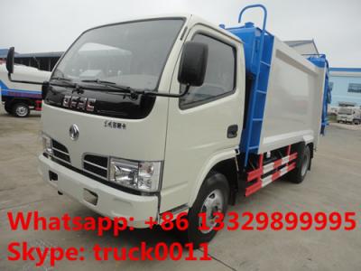 China factory sale best price Dongfeng duolika 5m3 garbage compactor truck,hot sale 2017s new 5m3 garbage compacted truck for sale