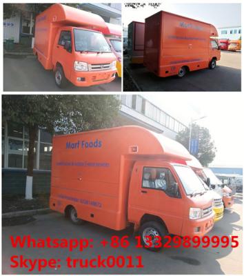 China 2020s new forland 4*2 RHD 39KW diesel mobile kitchen vending truck for sale, forland mobile food minivan for sale for sale