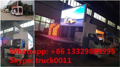 China Jmc LHD mobile digital billboard LED advertising vehicle for sale, hot sale high quality and best price JMC LED truck for sale