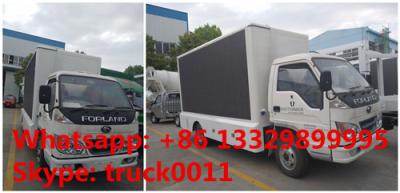 China Forland RHD mobile LED fullcolor outdoor advertising vehicle for sale, Forland 4*2 RHD mobile P6/P8 LED billboard truck for sale