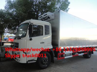 China hot sale dongfeng 4*2 LHD/RHD stainless steel refrigerated truck, factory best price stainless steel cold  room truck for sale