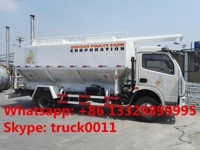 China customized farm-oriented poultry feed truck with hydraulic discharging for sale, factory sale hydraulic 12m3 feed truck for sale