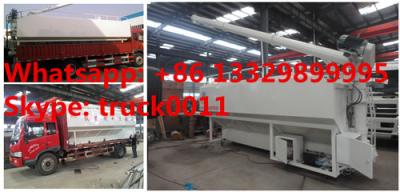 China bottom price CLW 10tons bulk animal feed tank mounted on cargo truck for sale, HOT SALE! 10tons feed tank container for sale