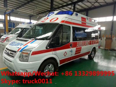 China 2020s best seller-FORD V348 diesel transit ambulance vehicle for sale, high quality and low price FORD diesEL ambulance for sale