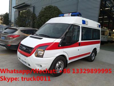 China wholesale low price FORD TRANSIT  XINSHIDAI shorter diesel transporting ambulance vehicle for sale,transfer ambulance for sale