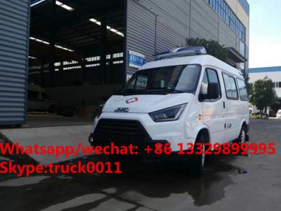 China HOT SALE! new lowest price JMC 4*2 LHD diesel smaller transporting ambulance for sale, smallest diesel ambulance for sale