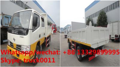 China HOT SALE! Dongfeng 4*2 double cabs light duty 3tons dump tipper truck, Factory sale high quality and lower price tipper for sale