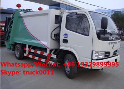 China Customized high quality and lower Dongfeng 5m3 compression wastes collecting vehicle with rear loading hopper for sale for sale