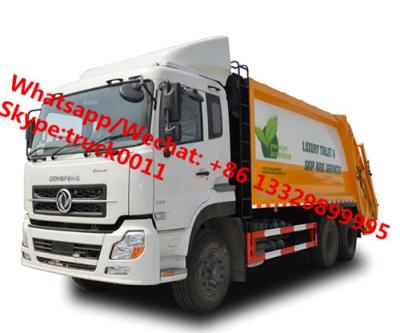 China high quality and lower price Customized dongfeng 18cbm garbage compactor truck, refuse garbage vehicle for Botswana, for sale