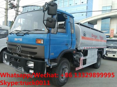 China Factory customized dongfeng 4*2 RHD 10,000L gasoline tank delivery truck for sale,cheapest dongfeng 10m3 fuel tank truck for sale