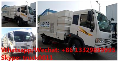 China Factory sale high quality and best price FAW 4*2 RHD road sweeping vehicle, street brushes sweeping truck for sale for sale