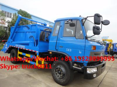 China dongfeng new 190hp diesel swing arm skid garbage truck for sale, HOT SALE! customized swing arm wastes collecting truck for sale