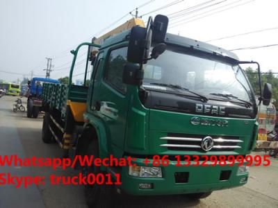 China best seller dongfeng LHD Euro 5 156hp diesel 4tons telescopic boom mounted on truck for sale, truck with crane for sale