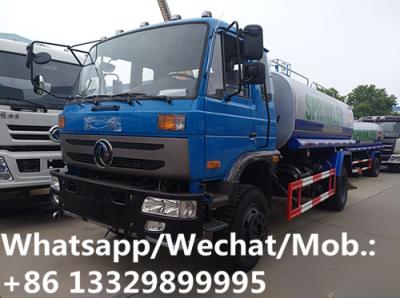 China customized 12,000Liters dongfeng water tanker transported truck for sale, Factory sale best price 12cbm portable water t for sale