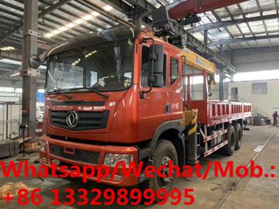 China customized brand new dongfeng teshang 270hp diesel 12tons XCMG telescopic crane boom mounted on cargo truck for sale for sale