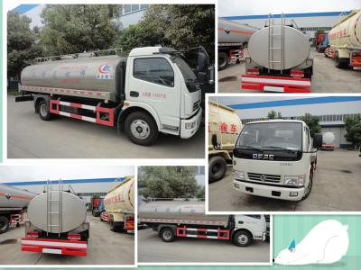 China factory sale best price dongfeng 8,000L milk truck for sale, hot sale stainless steel food grade liquid tank truck for sale