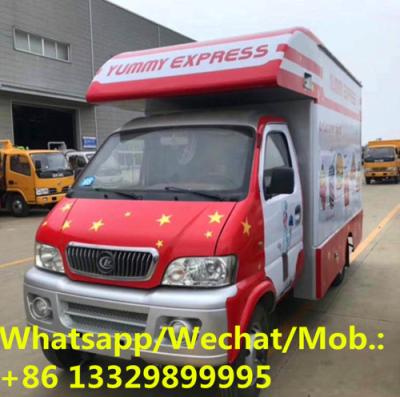 China High quality and best price Forland Brand 4*2 gasoline mobile food van truck for sale, Mobile vending cart for sale