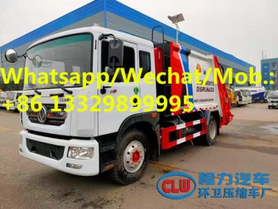 China HOT SALE! dongfeng D9 10cbm compacted garbage truck, Cheaper new head 170hp 10cbm garbage compactor truck for sale for sale