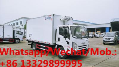 China HOT SALE! JMC brand kaiyun 4*2 LHD 130hp Euro 6 diesel refrigerated truck for sale, cheaper price cold van truck for sale