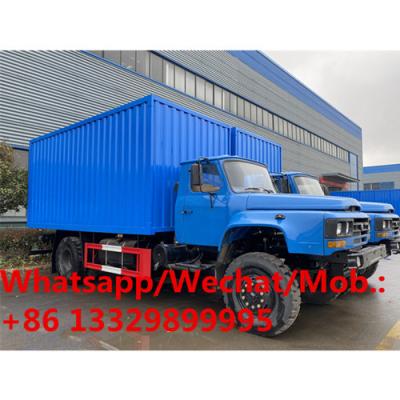 China New manufactured dongfeng 140 long nose diesel 7tons-10tons cargo van truck for sale,cheaper lorry van cargo vehicle for sale