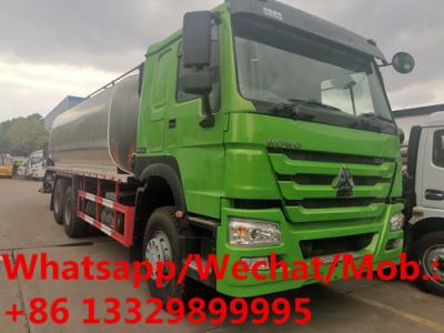 China Customized HOWO 6*4 RHD 336hp diesel asphalt tanker distributing vehicle for sale, Best price bitumen spreading truck for sale